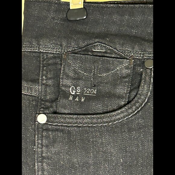 G-STAR RAW DENIM Mini Booty Shorts Dark Wash Black Stretch Denim Sz 27 - Picture 4 of 9